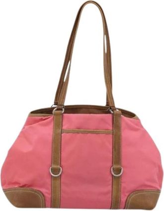 Prada Pre-owned Vintage Tote Bag - Dames - Vintage Shopper - Roze - ONE Size - Leer - Vintage