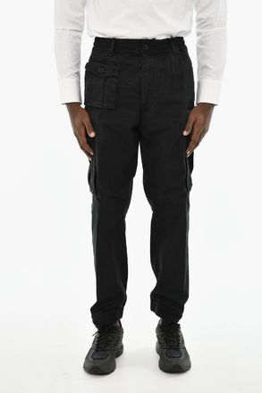 Dsquared2 Pantalone Cargo in Cotone con Elastico in Vita Dsquared2
