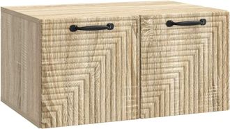 vidaXL Mueble Para Tv De Pared Roble Sonoma 59,5 X 41 X 30 Cm Vidaxl