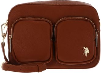 U.S.Polo Association Mansion Crossbody Bag with Pockets Tan Brown