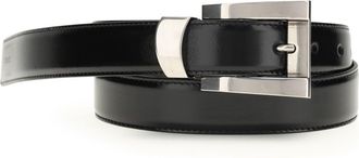 Versace Womens Leather Belt Black Calf