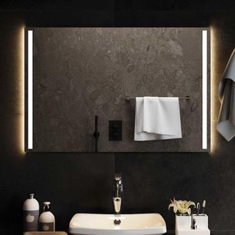 vidaXL Espejo De Ba&ntilde;o Con Led 90x60 Cm Vidaxl