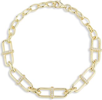 Glaze Jewelry Sterling Silver Oval Link Bracelet