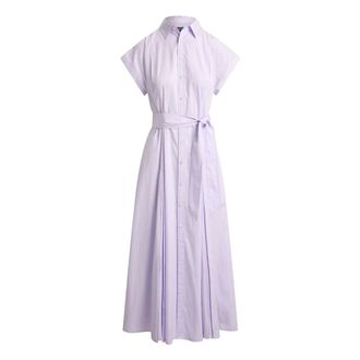 Ralph Lauren Shirt Dresses, female, Purple, Size: 3XS Dress with Striped Belt