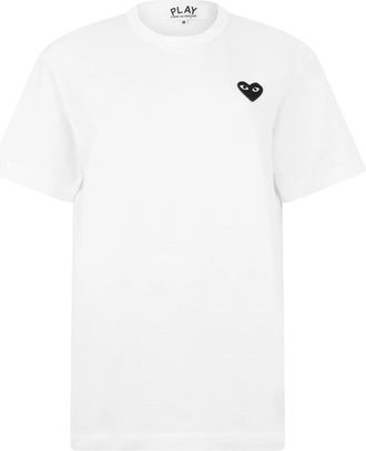 Comme Des Gar&ccedil;ons Heart Emblem T-Shirt - Heren - T-shirts - Wit - XL - Katoen - Tops