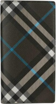 Burberry Mens Signature Canvas Check Wallet