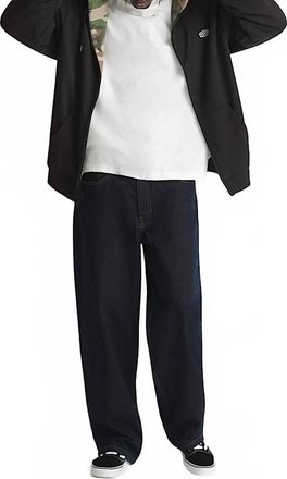 Vans Mens Dover Thermal Lined Full Zip Hoodie In Blk-Black