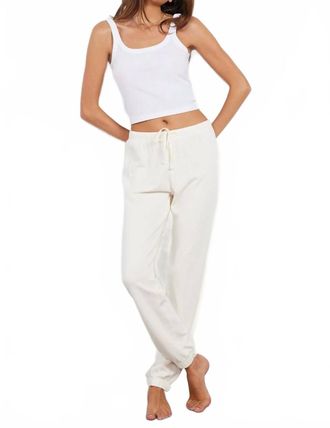 bobi Drawcord Jogger In Pearl