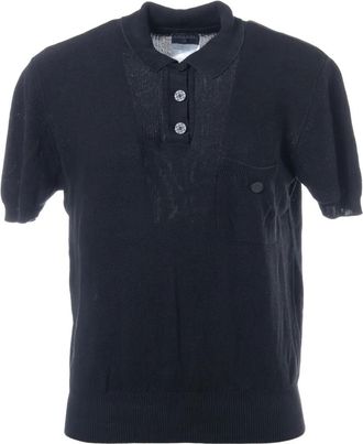 Chanel 2001 CC polo shirt - Zwart