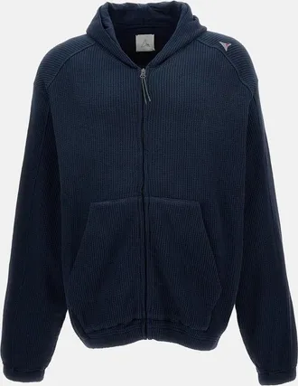 Roa Felpa con cappuccio con cerniera Roa Bee Sun Faded Waffle organico
