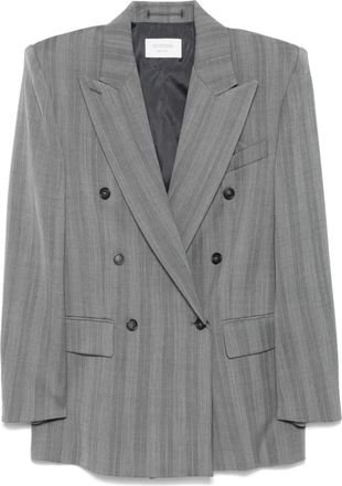 Sportmax Grey Double-breasted Jacket