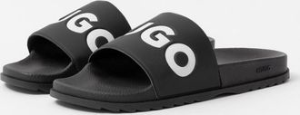 HUGO BOSS Mens HUGO Match Mens Slides With Logo Strap NOS - Black 002 - Size: 12