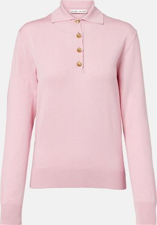 Blaz&eacute; Milano Blaz&eacute; Milano Alegria silk and cotton polo sweater
