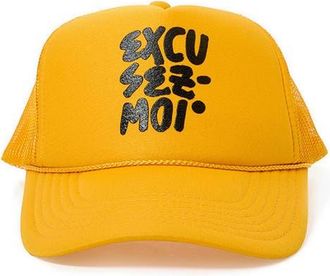 Clare Vivier Excusez Moi Trucker Hat in Marigold at Nordstrom