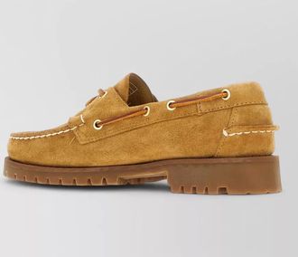 Sebago boat shoes lug sole metal eyelets