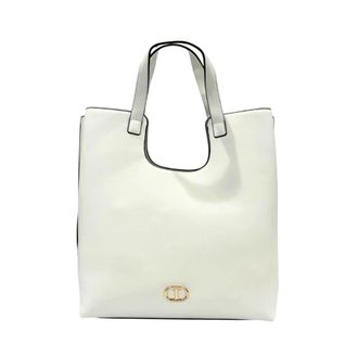 Twinset Borsa a spalla strutturata - - Bags - Donna - Bianco - ONE SIZE