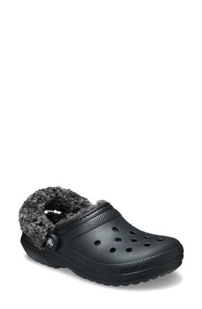 Crocs Classic Fleece Lined Clog in Black at Nordstrom, Size 7 Womens
