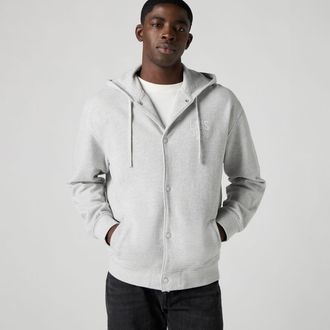 Levi's Bomber Sweatshirt - Mens - XL - Grey