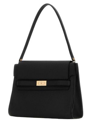 Tory Burch Womens Black Leather Large Lee Radziwill Shoulder Bag 001 Borse A Mano