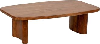 Wanderlust Deco Mesa de centro de madera marr&oacute;n 130x80x40 alt. cm