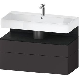 Duravit Duravit - Qatego Mueble Bajo Lavabo, 1 Extra&iacute;ble Y 1 Caj&oacute;n