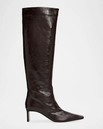 Khaite Ona Knee-High Leather boots
