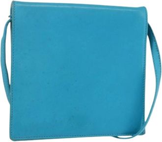 Celine Pre-owned Cross Body Bags, female, Blue, Size: ONE SIZE Pre-owned Vintage Leather Cross Body Bag