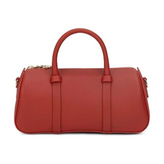 Longchamp Tassen, Dames, Rood, ONE Size, Leer, Daylong S Handtas