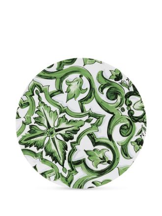 Dolce & Gabbana archive-print charger plate - Green