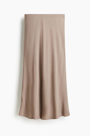 H&M Ausgestellter Slipjupe - Beige