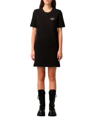 Love Moschino Hartlogo T-shirt Jurk Korte Mouwen