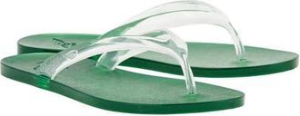 Ancient Greek Sandals Jelly Flip Flop in Clear/green at Nordstrom, Size 38
