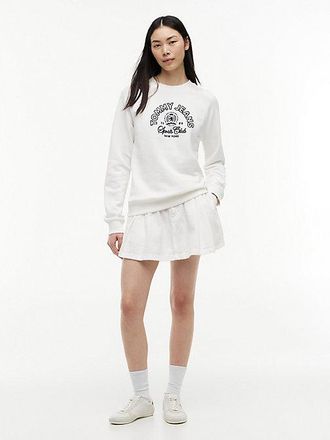 Tommy Hilfiger Textured Twill Pleated Flared Mini Skirt
