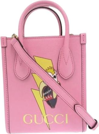 Gucci Pre-owned Mini Bags, female, Pink, Size: ONE SIZE Pre-owned Satchel