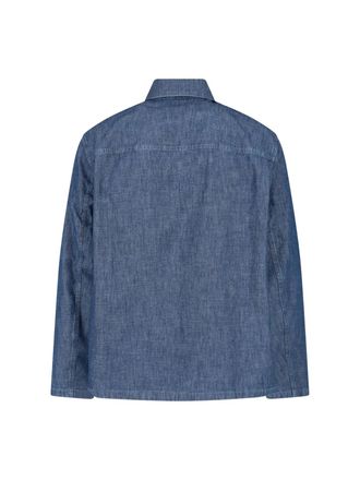 Jil Sander Mens Jackets Blue Cotton