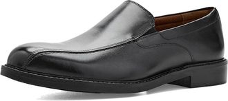 Johnston & Murphy Irving Runoff Slip-On Mens Dress Flat Shoes Black Full Grain : 11.5 M (D), Leather