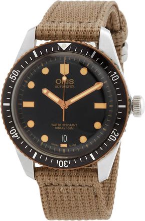 Oris Divers Automatic Black Dial Watch 01 733 7707 4354