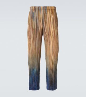 Homme Pliss&eacute; Issey Miyake Homme Pliss&eacute; Issey Miyake Paint Brush Close-Up pleated straight pants