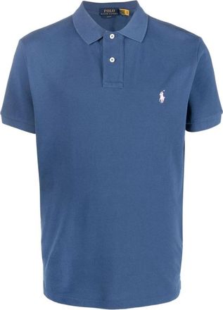 Ralph Lauren Old Royal Knit Polo Shirt - Heren - Polos - Blauw - S - Katoen - Tops