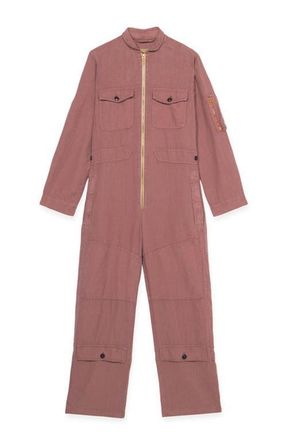 Fortela Linen Coverall in Purple at Nordstrom, Size 40 Eu