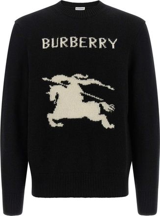 Burberry Black Crew Neck Sweater