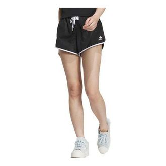 adidas (WMNS) adidas originals Logo Laced Shorts Black IU1292