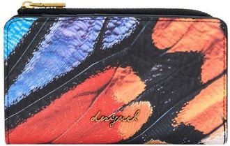 Desigual Feather Print Medium Wallet in Multi at Nordstrom