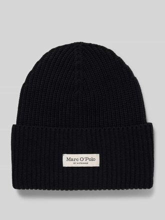 Marc O'Polo Beanie aus reiner Baumwolle in Black, Größe 1