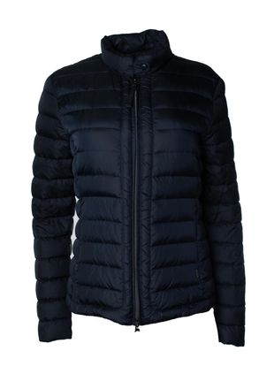 Woolrich blauwe gewatteerde lichtgewicht jas