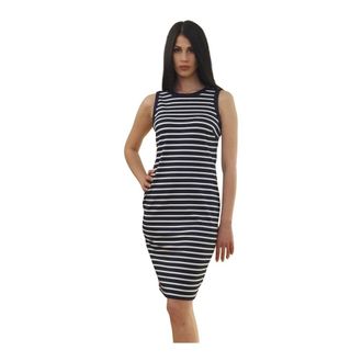 Polo Ralph Lauren Gestreepte Gebreide Jurk - Dames - Korte kleedjes - Veelkleurig - 3XS - Polyester - Kleedjes