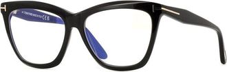 Tom Ford Cat-Eye Blue Light Block Eyeglasses - Black