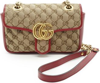 Gucci Gucci stoffen schoudertas GG Marmont