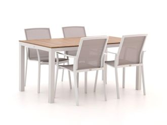 Bellagio la vita attrattiva Bellagio Dranera/Fidenza 160cm dining tuinset 5-delig stapelbaar