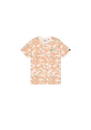 Alpha Industries T-Shirt ALPHA INDUSTRIES Backprint T-Shirt Camo, Herren, Gr. S, beige (sand camo), Obermaterial: 100% Baumwolle, Shirts T-Shirt